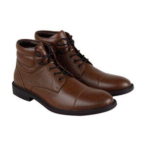 NIB - KENNETH COLE Unlisted Men's Cognac Brown Roll with It Casual Boot Size 9.5